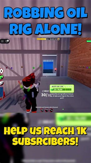 ROBBING the OIL RIG ALONE! 😱 | Solo Heist in Roblox Jailbreak #roblox