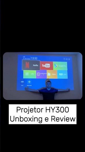 HY300 Projector - Unboxing and Review #review #tech #unboxing #technology #tips #shorts