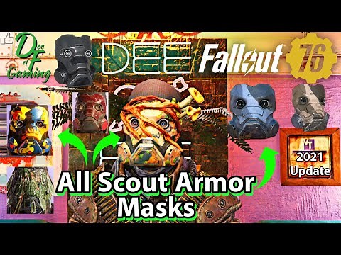 All *Rare* Fallout 76 Scout Armor Masks 2022