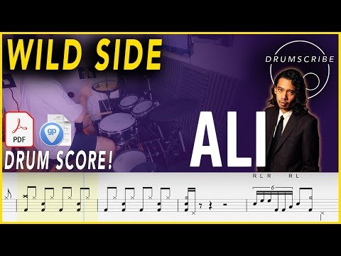 Wild Side - ALI | DRUM SCORE Sheet Music | #316 DRUMSCRIBE