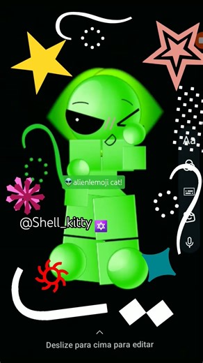 alien emoji cat :3 #funny #cute #emoji #emojicat #cringe #memes