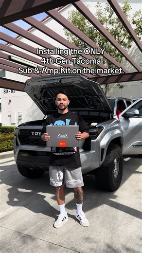 @AudX_Sound 4th Gen Tacoma Plug & Play system install, want to give a special thanks to Javi for installing and getting my Tacoma sounding right - Engineered in USA - Latino Owned & Operated
