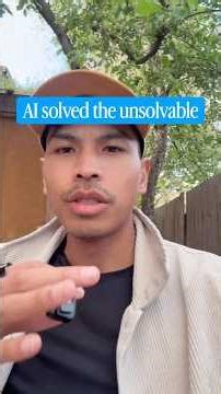 AI solved the unsolvable