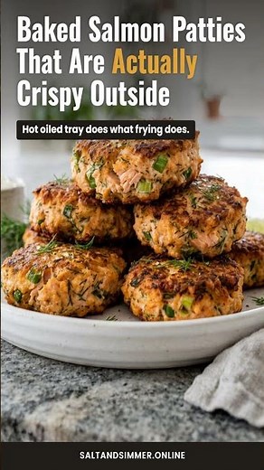 Baked Salmon Patties That Are Actually Crispy Outside