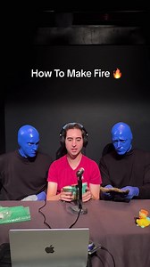 Satisfying fire sounds with Blue Man Group & Josh Harmon 🔥 | Blue Man Group