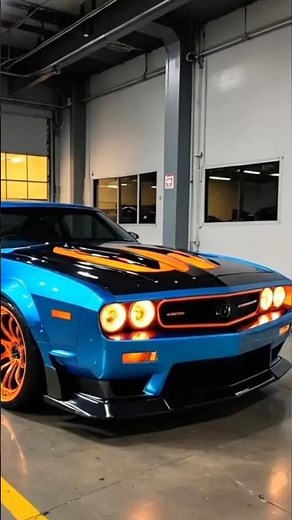 🏁Electric Blue V8! Wild Custom Restomod Muscle Car with Custom Blower Engine
