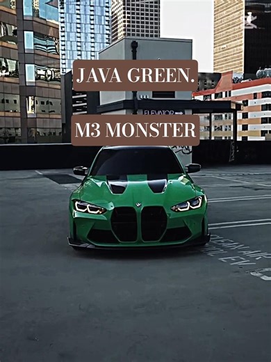 BMW M3 G80 | Java Green & Aggressive (4K) @Luxury-w5x #shorts