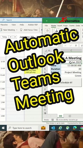 Setup Outlook Teams Meeting via Excel VBA - Excel Tips And Tricks #microsoft #exceltips #excel #exceltricks #tipsandtricks #tips #learnfromme #fyp
