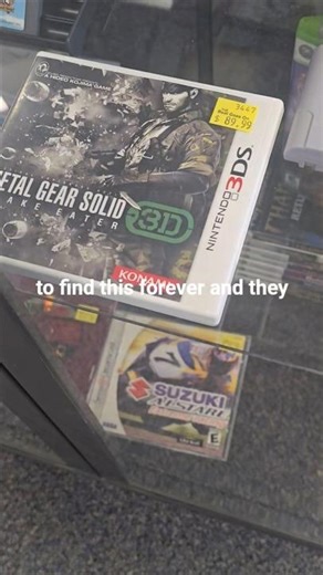 I found mgs3 on the 3ds today #viral #gaming #nintendo