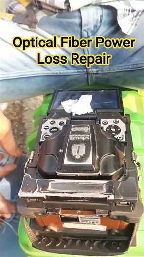 Optical Fiber Power Loss FIXED on the ground #opticalfiber #fibersplicing #fibersolution