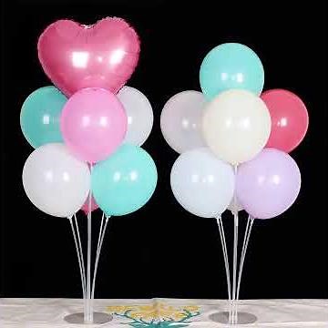 How to assemble balloon stand