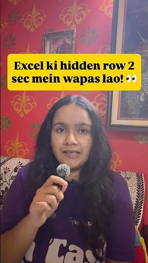Unhide Rows in Excel Shortcut | Hidden Rows Instantly | Excel Shortcut Keys #shorts