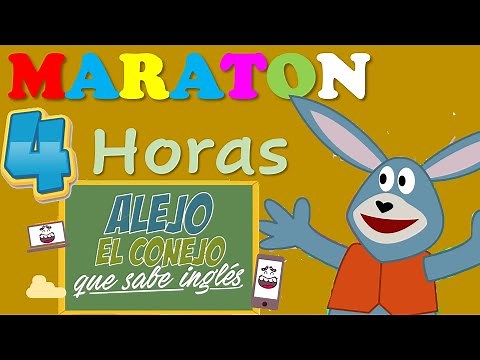 4 Horas de ALEJO EL CONEJO QUE SABE INGLÉS / los mejores capítulos