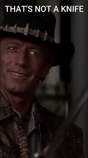 Crocodile Dundee - That's Not a Knife (Classic Movie Clip) #oldhollywood