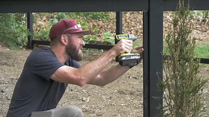 No digging at all - how to build a garden fence with a gate