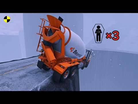 Realistic High-Speed Car Crashes in BeamNG.drive #130 | Ultra Detailed Crash Compilation