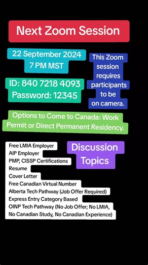 Free LMIA Employer AIP Employer PMP, CISSP Certifications Resume Cover Letter Free Canadian Virtual Number Alberta Tech Pathway (Job Offer Required) Express Entry Category Based OINP Tech Pathway (No Job Offer; No LMIA, No Canadian Study, No Canadian Experience #express_entry_canada_jobs #fyp #foryou #foryoupage