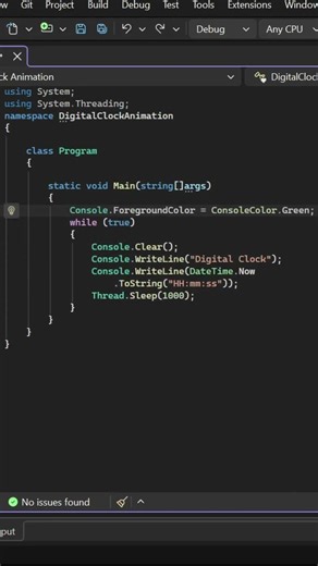 C# Console Animation That Actually Works #programming #howto #animation #shorts #animation
