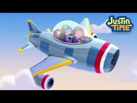 Airplane Adventure! ✈️ | Justin Time 6 Full Episodes! | Airplane Cartoons for Kids