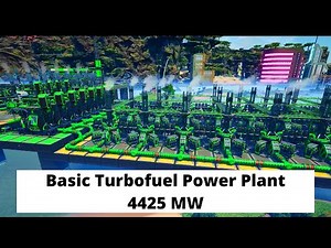 100% EFFICIENT Simple Turbofuel Power Plant Build Guide - Satisfactory Update 8