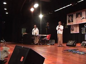 Zaw Myo Htut and Sandaya Aung Win at Khin Maung Toe's Music show - San Francisco Bay Area