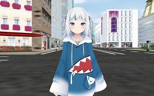 巨大娘鲨鲨与小怪兽 巨大化二次元巨大娘 Giantess_哔哩哔哩_bilibili