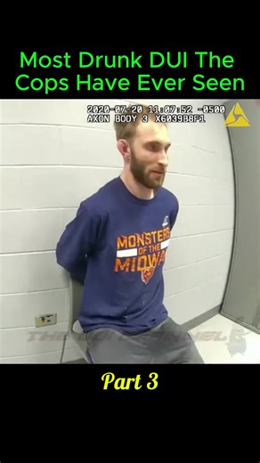 Very Drunk Driver Arrested for DUI Before Officer-Assisted Field Sobriety Test (P3) #cops #fyp #police #bodycam