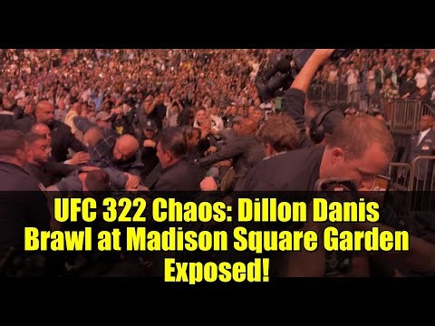UFC 322 Chaos: Dillon Danis Brawl at Madison Square Garden Exposed!