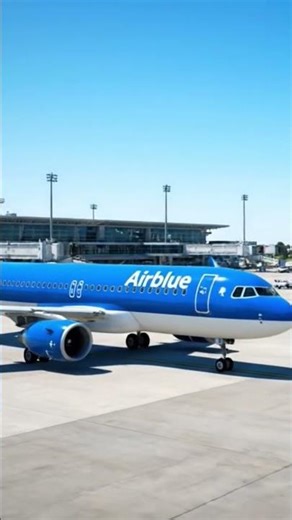 AirBlue Airbus A320 on Runway | Stunning Ground View