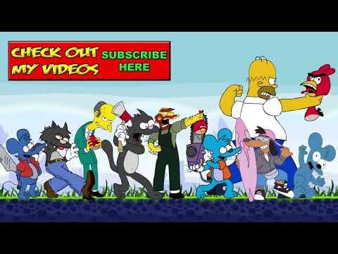 Angry birds meet los Simpsons hecho por 3lamestudio