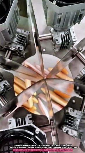 Industrial Rotary Vegetable Cutting Machine 8-Blade Automatic Fruit and Food Processing