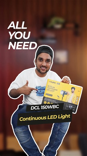 I’ve been using the Digitek Lite DCL-150WBC Combo 150W Bi-Colour LED Light, and it’s perfect for my shoots. With adjustable 3000K–6500K color temperature, 13500 lumens brightness, and 95 CRI, every shot looks crisp and natural. The 18cm reflector and infrared remote make it super easy to control, while its sturdy aluminum build and heat protection ensure reliability for long shoots. Ideal for studios, vlogs, or small productions, this light is a true must-have! Offer Price: Rs. 5,399.00 M.R.P: R
