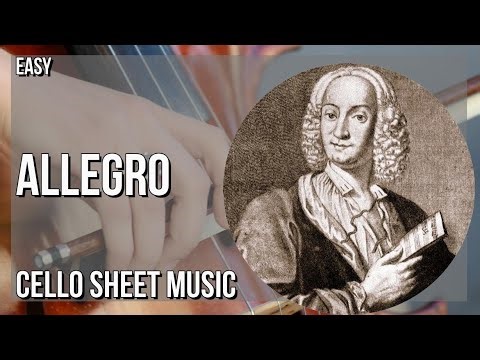 SUPER EASY Cello Sheet Music: How to play Allegro (Winter from the Four Seasons) by Antonio Vivaldi