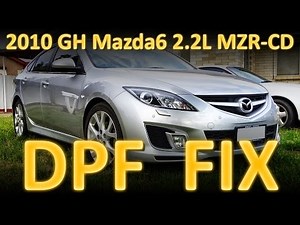 How do you reset the particulate filter light on the Mazda 6?