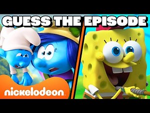 Play Guess the Episode with SpongeBob & The Smurfs for 60 Minutes! | Nicktoons