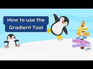 How to use the 'Gradient' tool in the Scratch Paint Editor