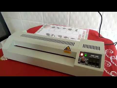 Plastificadora A3 Menno FGK320 - Primeiros Passos