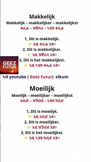 Nederlands en Tigrinay BASISWOORDEN leren
