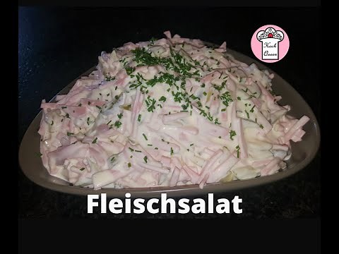 Fleischsalat - wie vom Metzger | 3 Zutaten !!