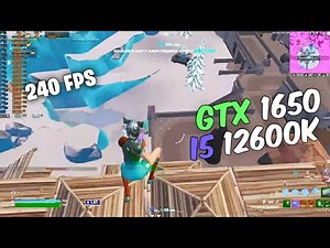 I5 12600K + GTX 1650 | Late Game Arena | Performance Mode |Fortnite Benchamark