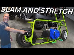 Doodlebug minibike gets slammed and stretched