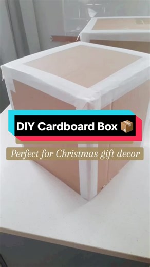 Creative DIY Cardboard Box Christmas Decorations