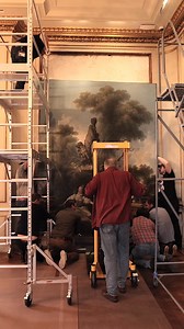 Wondering how the Frick's famed #Fragonard Room came back together? Go behind the scenes into the iconic gallery's reinstallation, as our talented art handlers and conservators put the finishing touches on our historic home. ✨ The room is named for the painter of "The Progress of Love," a two-part series from the late 1700s showcased alongside sculpture, furniture, porcelain, and more from the period. The gallery was designed to house these ornate, playful works after Henry Clay Frick acquired t