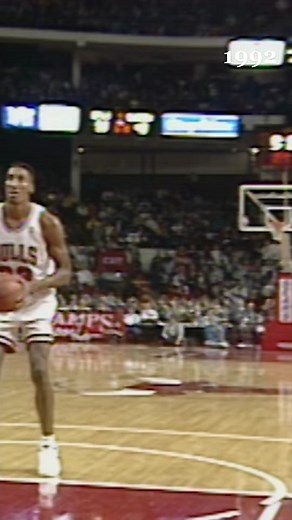 In 1992 #MichaelJordan crashed in for a putback slam on a missed free-throw!💥 #NBA #NBAHistory #Jordan #basketball #slam