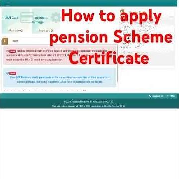 How to apply for form 10c Scheme Certificate for pension amount #epfo_pension_news_today #form10c