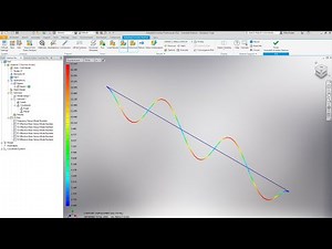 Autodesk Inventor Nastran Validation 14 - Uniform Beam with Both Ends Fixed
