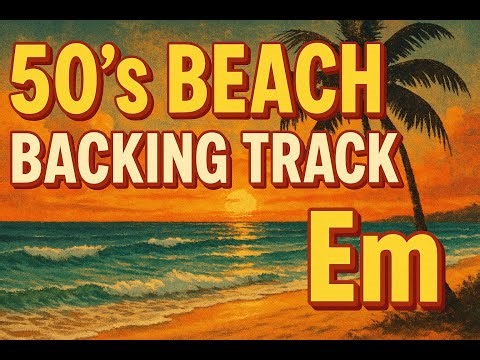 Epic 50’s Surf Rock Backing Track in Em – Vintage Guitar Jam for Beach Party Vibes