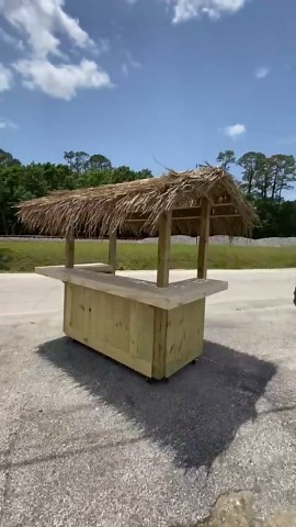 Custom Outdoor Bar | Tiki Bar | Roof Bar | Tiki Bar | Bar With Roof | Roof Bar on Wheels | Nationwide Shipping - Etsy