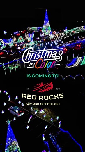 174K views · 1K reactions | It’s the most wonderful time of the year! ✨ Christmas in Color returns to Red Rocks at the Lower South Lots with millions of sparkling lights all synced to your favorite holiday tunes. Experience the magic from the comfort of your car Nov 28, 2025 – Jan 3, 2026. Tickets go on sale Friday, Nov 1 at 8 AM MST at christmasincolor.net | Christmas in Color | Facebook