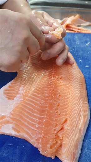 Salmon cleaning skill